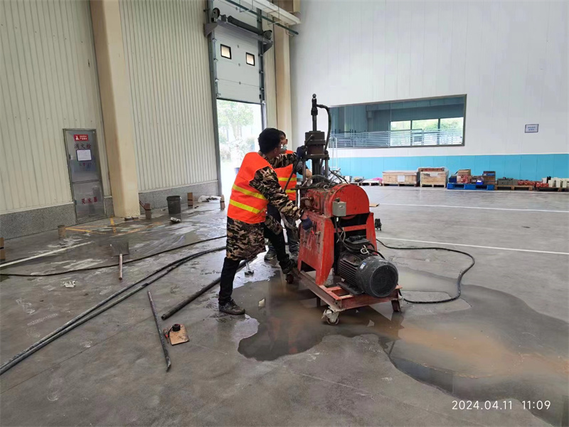 仙居厂房地面下沉塌陷注浆加固施工
